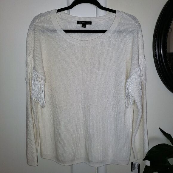 INC International Concepts Fringe Dorman Sweater - Picture 1 of 6